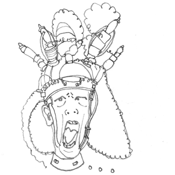 miscelaneous helmet sketch